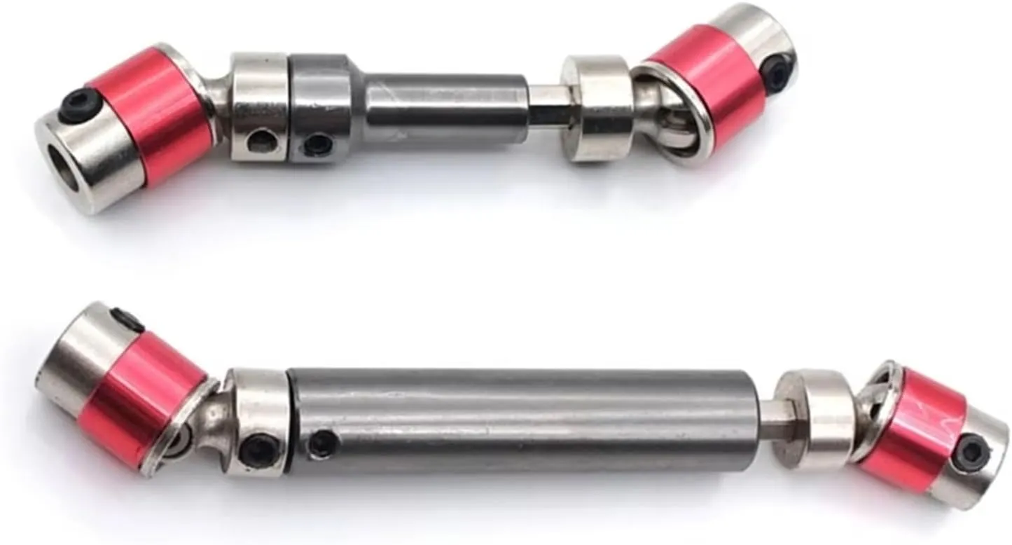 RC Drive Shaft Compatible with Feiyue FY03 FY-03 FY01-07 Q39 2Pcs Metal Front & Rear CVD Drive Shaft 1/12 RC Car Upgrade Parts Accessories