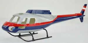 RC Helicopter AS350 Ecureuil Helicopter Pre-Painted Fuselage for 450 Size Helicopters.Suitable for Almost All 450 Size(325mm Rotor Blade) Helicopters
