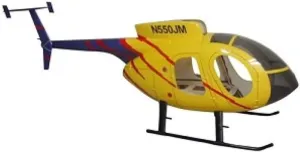 RC Helicopter MD500D 250 Pre-Painted fuselage for 250 Size Helicopters.Suitable for Align T-REX250 Police Yellow Painting