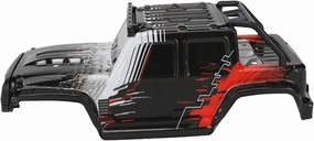 RC Car Body Accessory, RC Car Body Shell High Elasticity Impact Resistant Exquisite Printing Longlasting Comfortable Touch for SCY 16103PRO RC Car (Red)