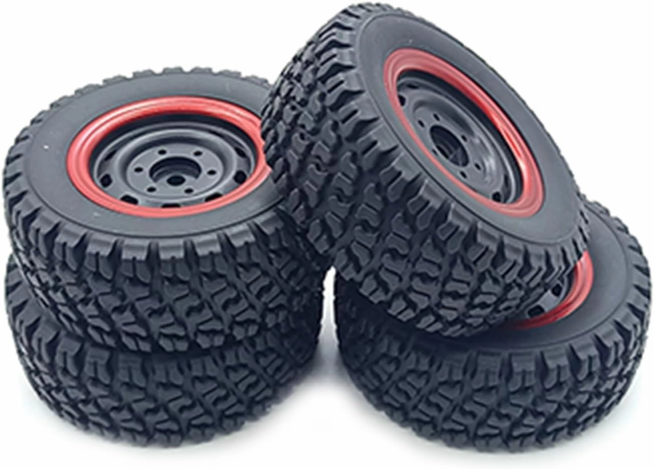 RC Car Part, for JJRC Q130 1/12 RC Car 82MM Wheel Tires Kit Replacement for JJRC Q130 1/12 RC Car Accessories Part (Color : 4 pcs)