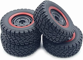 RC Car Part, for JJRC Q130 1/12 RC Car 82MM Wheel Tires Kit Replacement for JJRC Q130 1/12 RC Car Accessories Part (Color : 4 pcs)