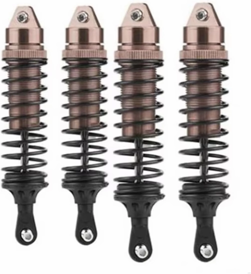 Rc Damper Shock Absorber For Traxxas For Slash 4wd 1/10 4pcs Front & Rear Shock Absorber Damper Short Course For Racing Truck RC Car Upgrade Parts Upgrade Replacement(Red)