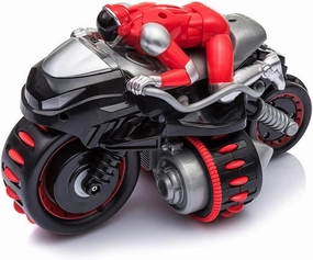 RC Motorcycle 2.4G Children's Drift Stunt Rotating Remote Control Car Motorcycle Electric Remote Control Car Fast Rotating Body with Colorful Lights Boys, Girls and Adult Toys