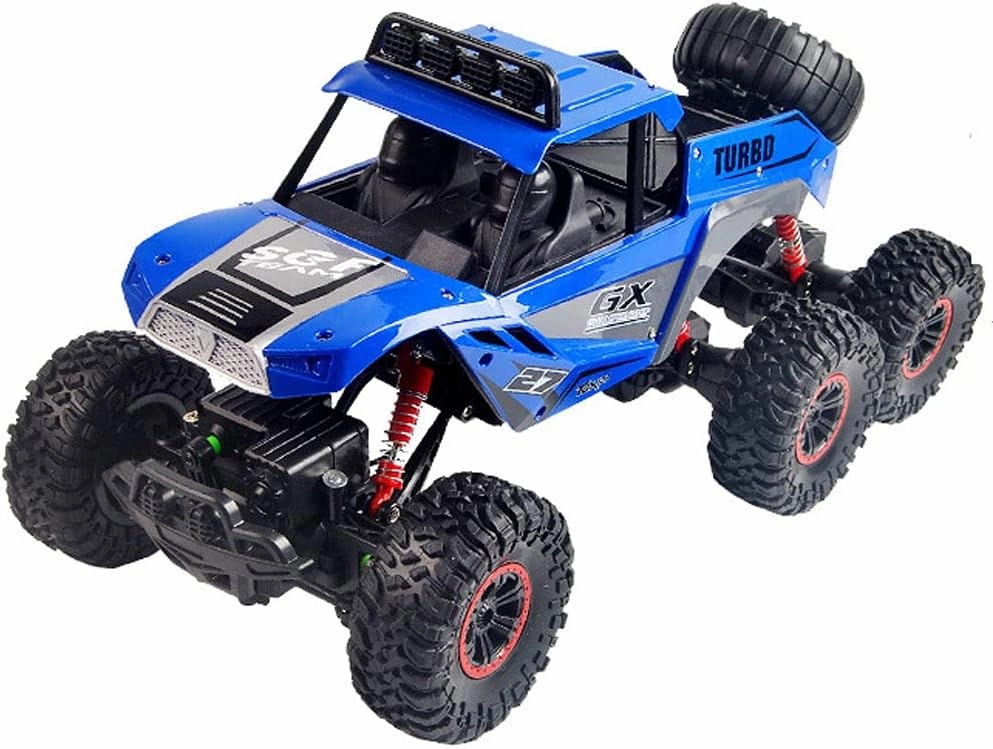 RC Remote Control Car 2.4G Six-Wheel Four-Wheel Drive Off-Road Vehicle 1:12 Climbing Children's Toy Racing Car with A Large Distortion Angle Boy Electric Car Children's Gift