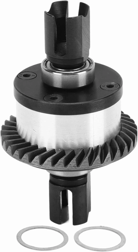 RC Vehicle Differentials, RC Differential Gear, RC Car Metal Differential Kit, Premium RC Front Rear Differential Gear for ZD Racing MX 07 4WD, Durably Aluminum Alloy and Steel Construction