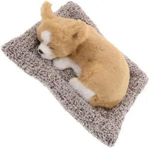 Realistic Dog Car Dashboard Ornament Adorable Plush Dog Decoration for Car Interior Material Pet Decor Cute Dashboard Accessory