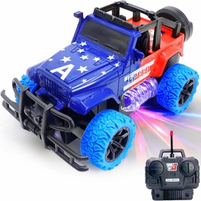 Remote Control Car Off-Road Racing Toys for Boys, 1:20 Scale RC Monster Truck with LED Headlights for 2 3 4 5 6 7 8 Years Toddler Hristmas Birthday Gifts