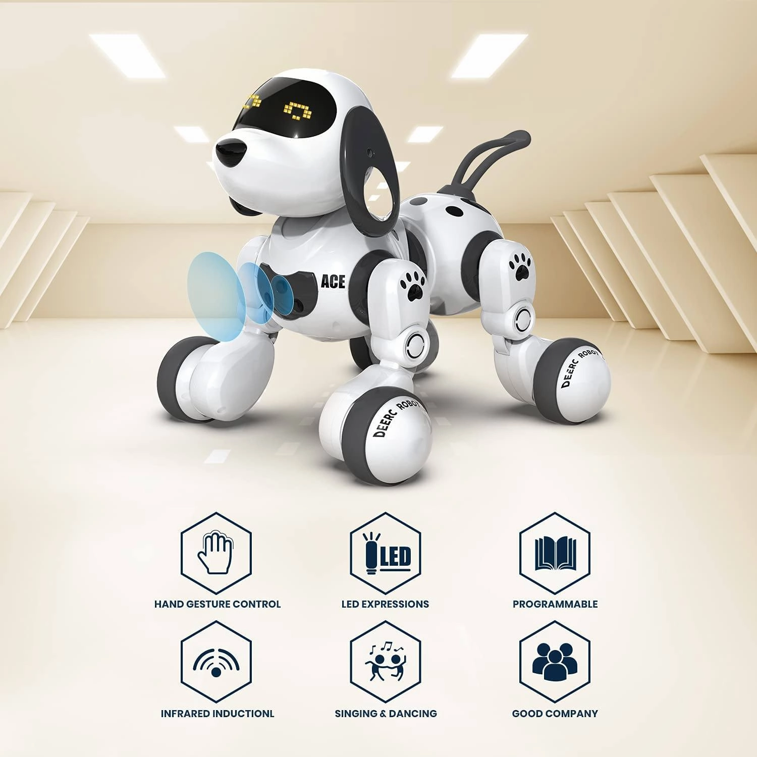 Remote Control Dog Robot Toy for Kids
