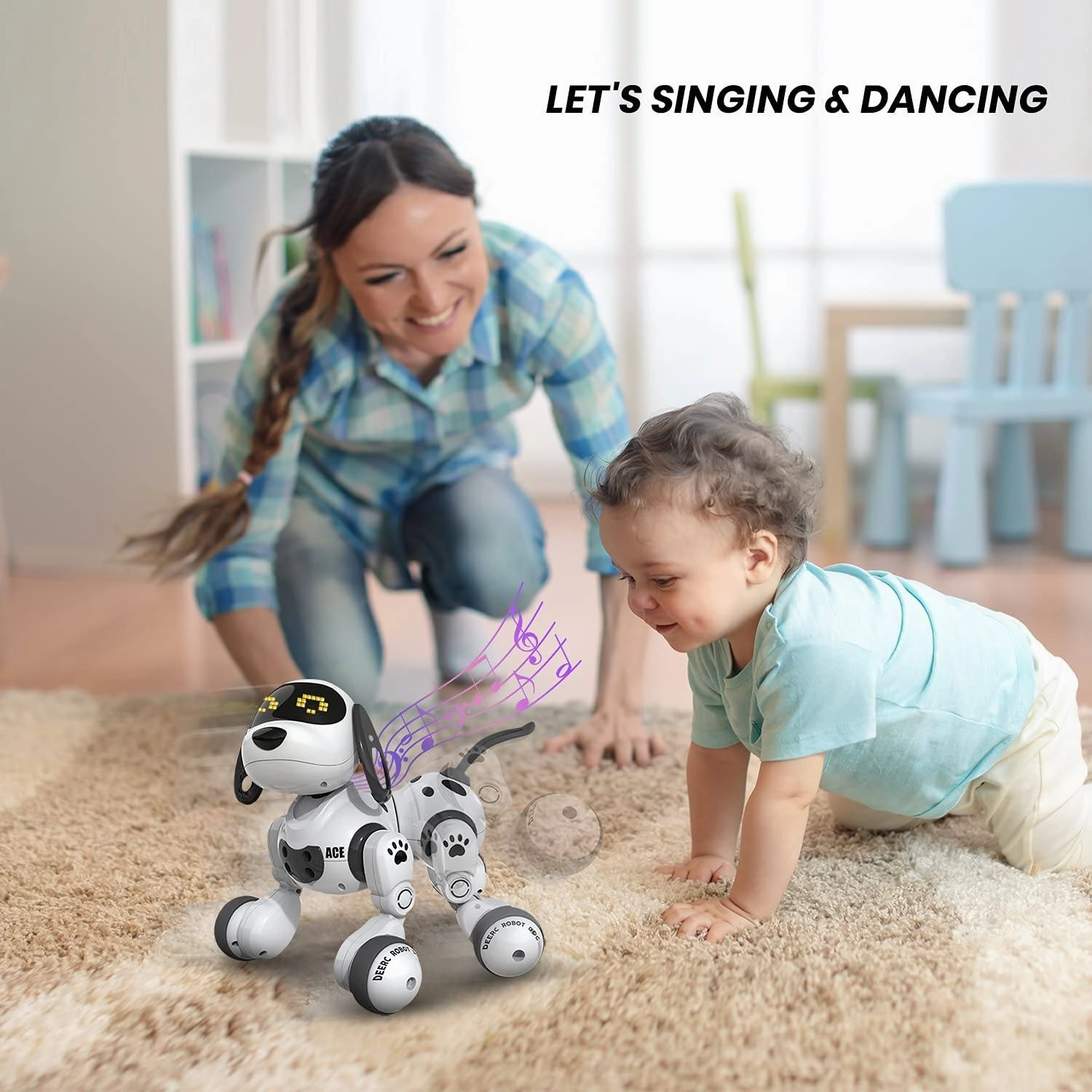Remote Control Dog Robot Toy for Kids