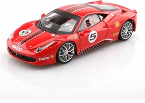 Resin Car Vehicle Model Fit for Rafa 458 1 24 Racing Version No. 5 Alloy Car Model Die-Casting Toy Vehicle Collection Ornaments Gift Festive Deluxe Gift