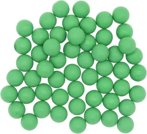 Reusable 0.68 Caliber Paintballs - 100 New Re-Usable Rubber Training Elastic Balls Paint Balls
