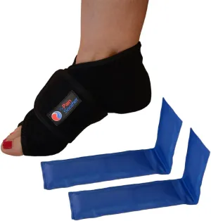 Reusable Hot Foot & Cold Ice Pack Wrap for Plantar Fasciitis, Heel Spurs, Arch Pain, Sore Feet, Swelling - Two Sizes - HSA or FSA Eligible