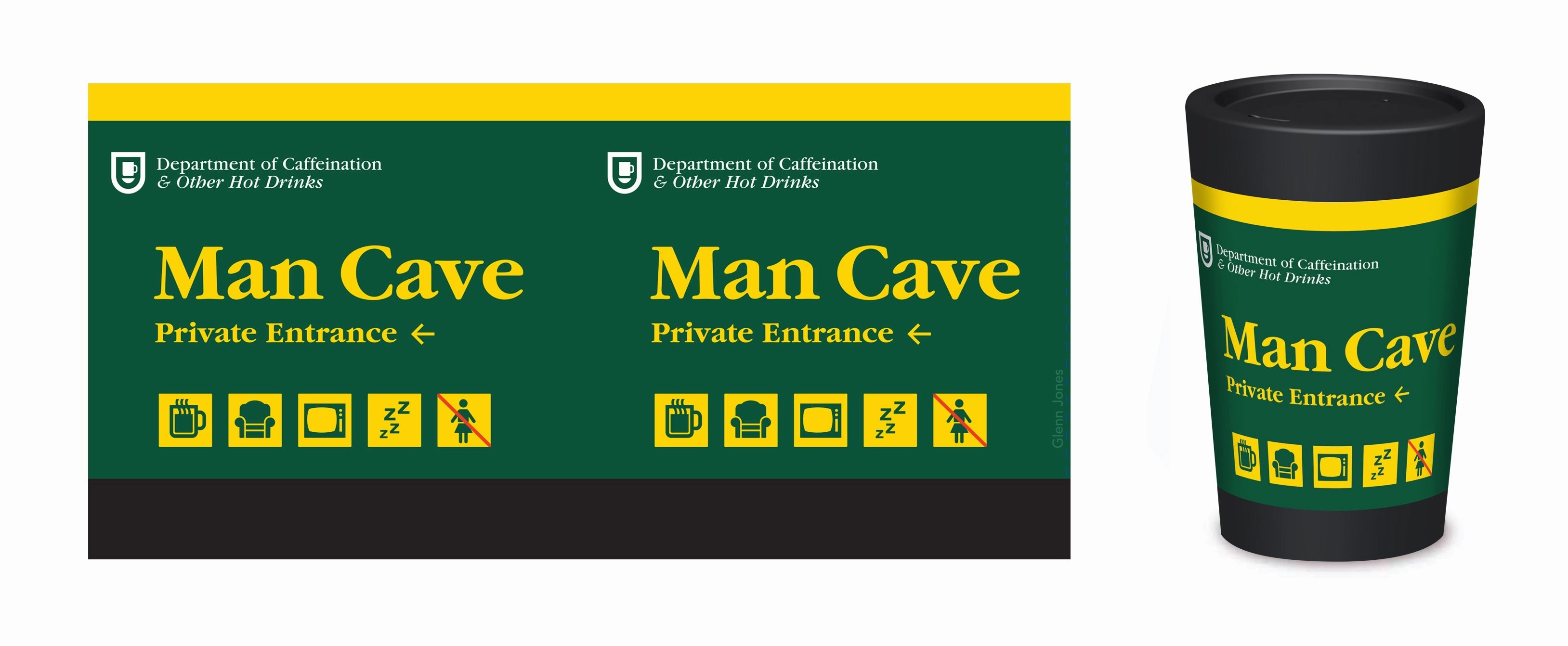 Reusable Coffee Cup - Man Cave