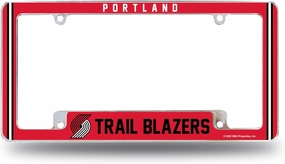 Rico Industries NBA Basketball Primary 12" x 6" Chrome All Over Automotive License Plate Frame for Car/Truck/SUV