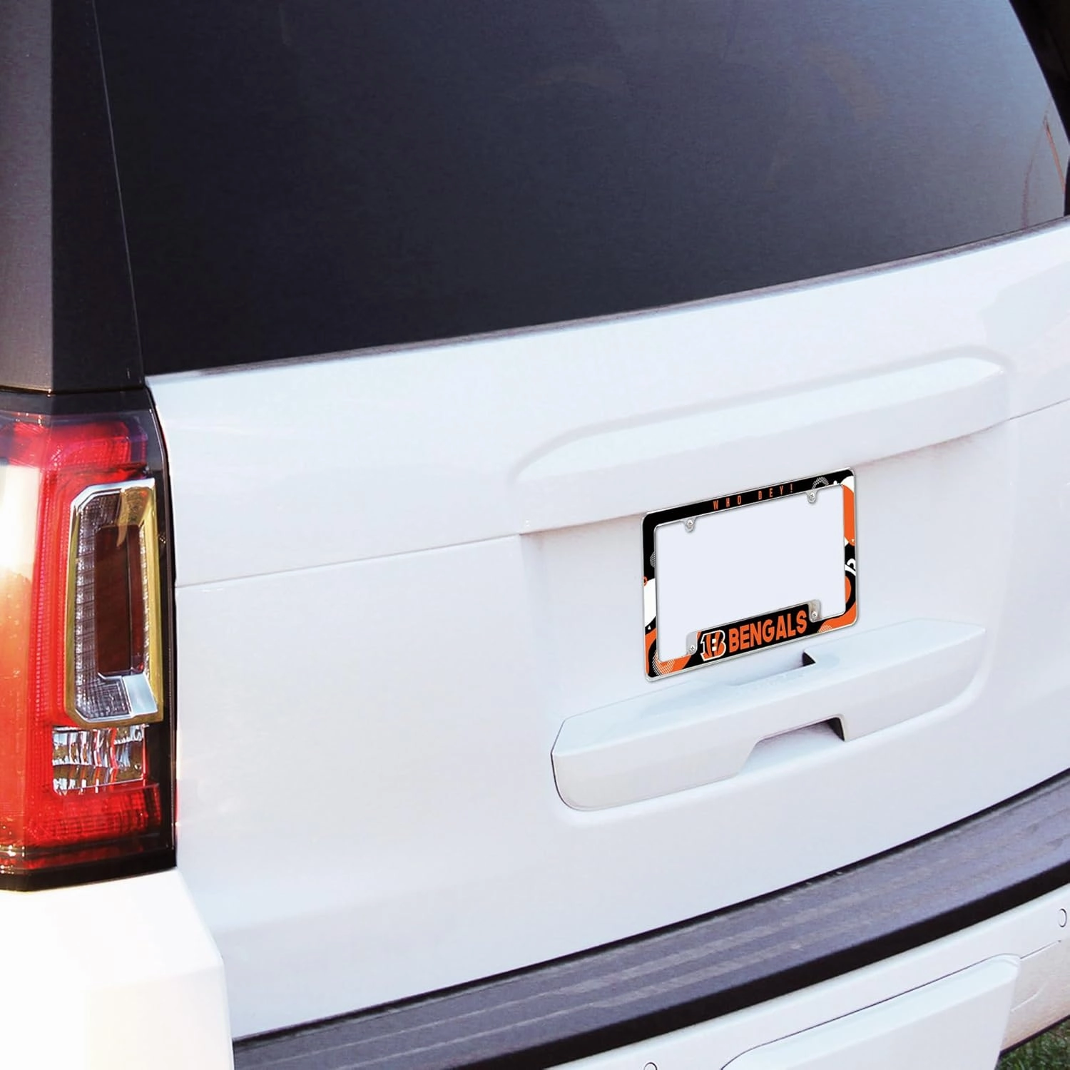 Rico Industries NFL Football Wave 12" x 6" Chrome All Over Automotive License Plate Frame for Car/Truck/SUV