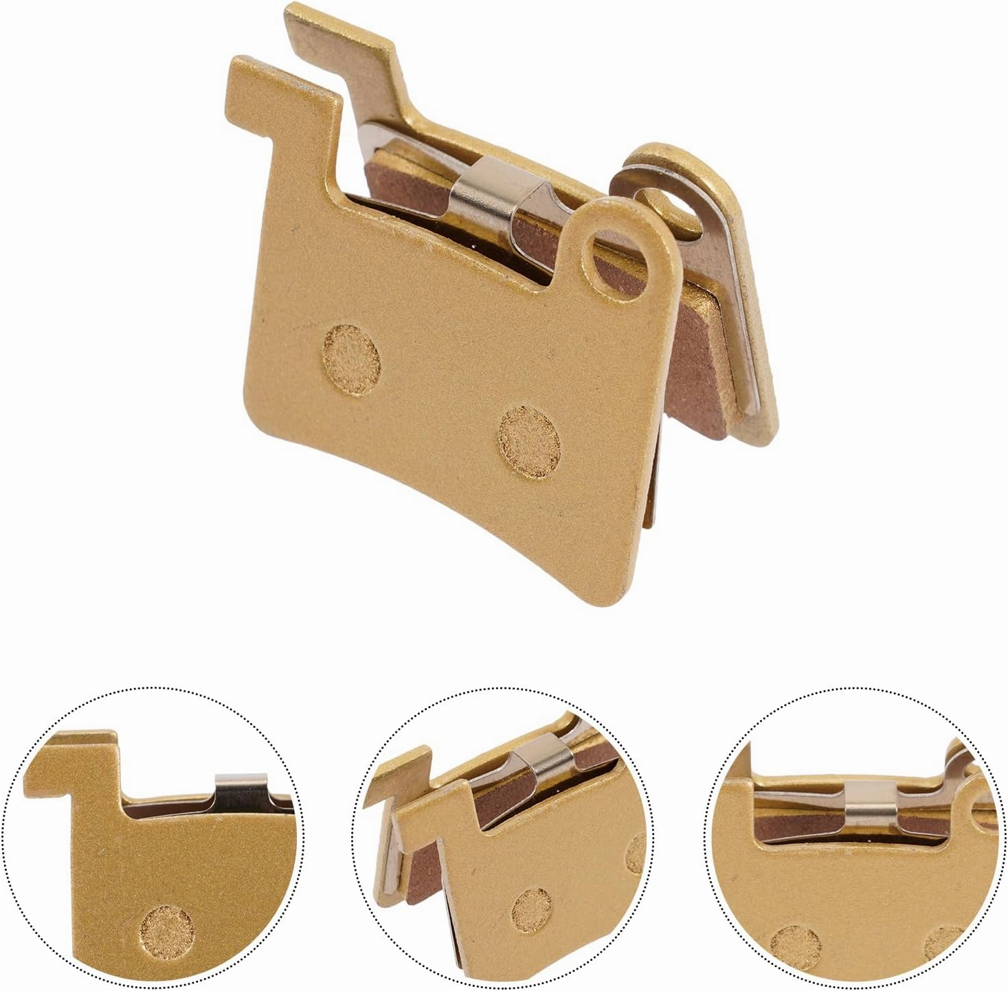 Riding Supply 5pcs Brake Pads Electrocar disc Brake pad Replacement Parts Electric Bike Hone Gas Powered Bike Silent Brake pad Brake pad for electrocars Copper Riding Accessories