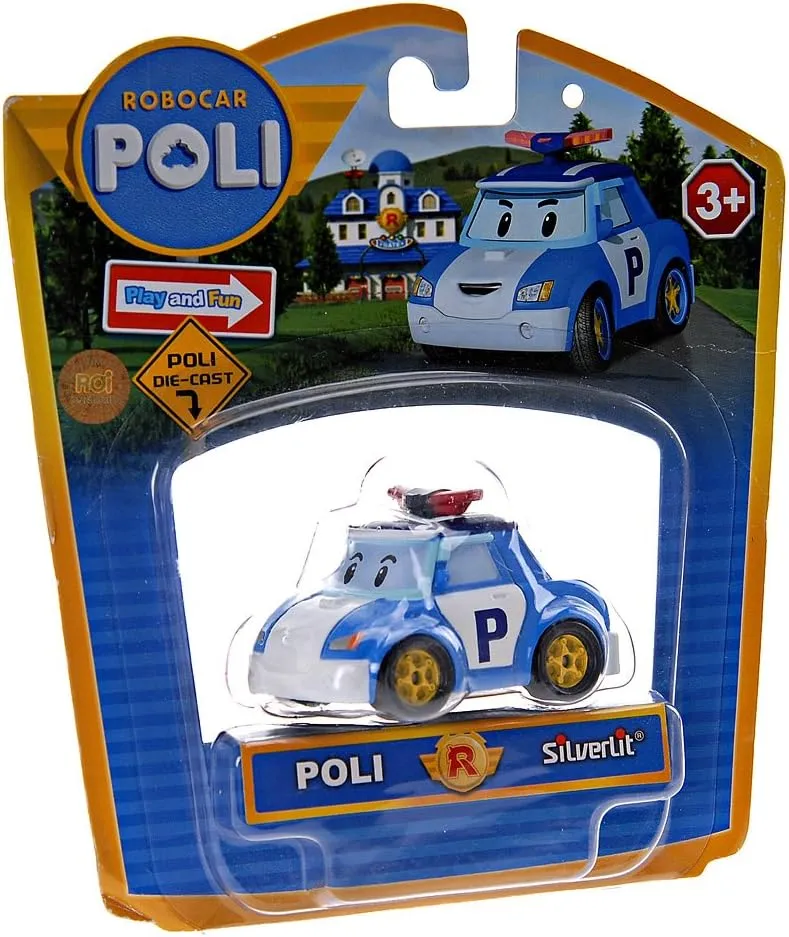 Robocar Poli DIE-CAST Poli Police Car – Metal Vehicle Toy for Toddlers | Birthday & Party Gift for Boys & Girls Ages 1–5