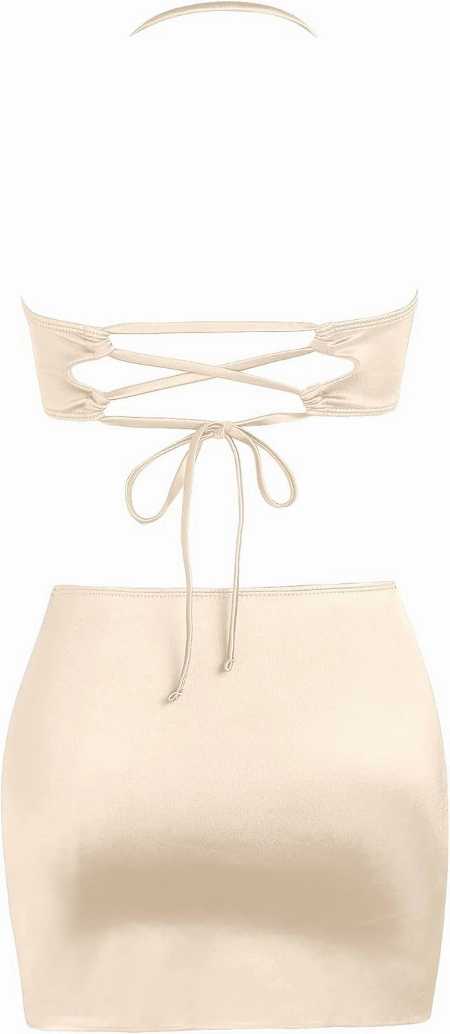 Ruched 3 Piece Swimsuits for Women Ribbed Velvet Bikini Sets with Sarong Coverup Metal Ring Bathing Suit