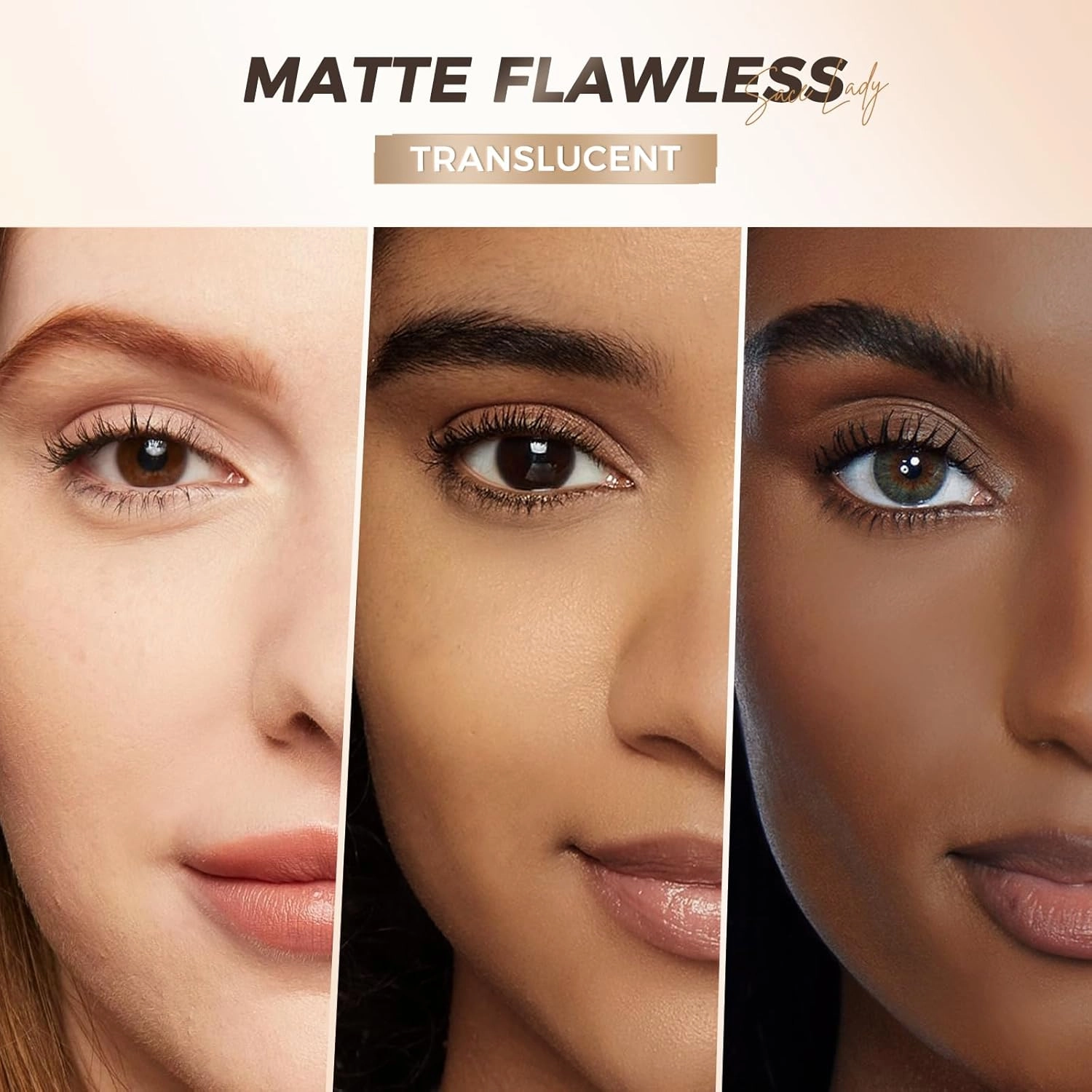 SACE LADY Face Powder Waterproof Sets Makeup, Controls Shine, Smooth Fine Lines for Flawless Lightweight Finish, Lasting Matte Translucent Compact Setting Powder Cosmetics Cruelty-free, 0.35oz