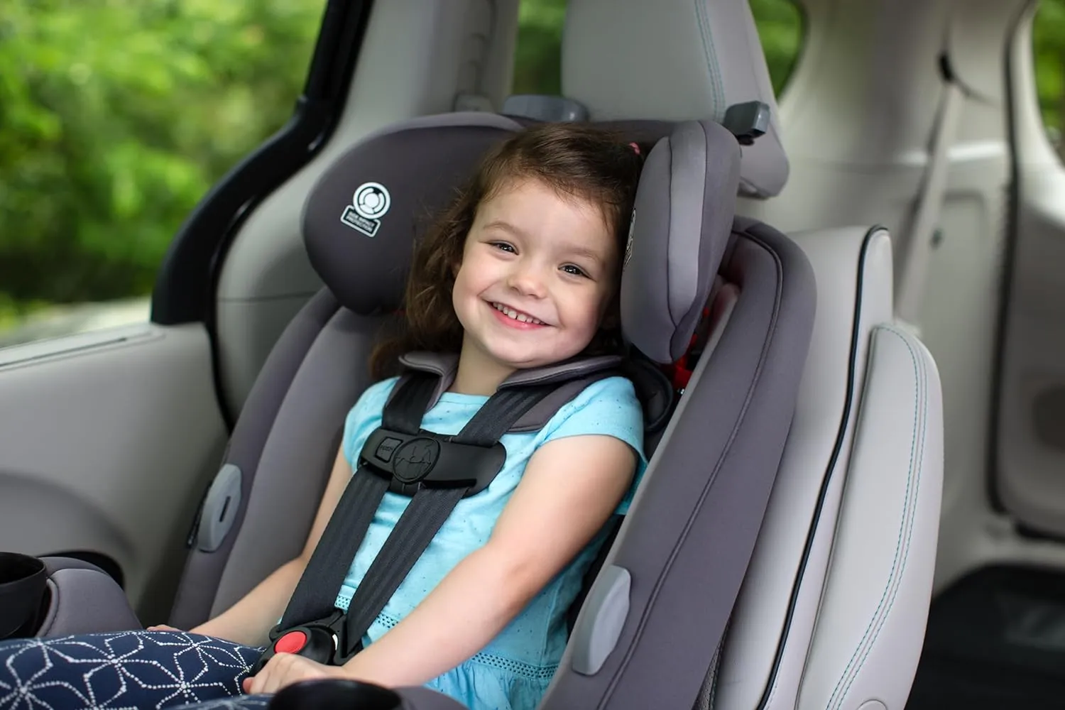 Safety 1st Grow and Go All-in-One Slim Convertible Car Seat, Rear Facing, 5-40 lbs, Forward Facing (30–65 lbs), High Back Booster Seat 40-100 pounds, Carbon Rose