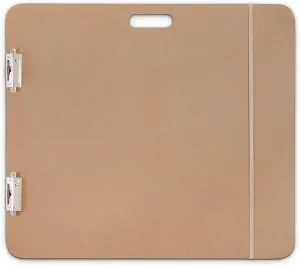 Saunders 05607 Recycled Hardboard Sketchboard - Brown, 23 in. x 26 in. Clipboard with Built-in Handle - Solid Drawing Board for Artists, Students, and Creatives