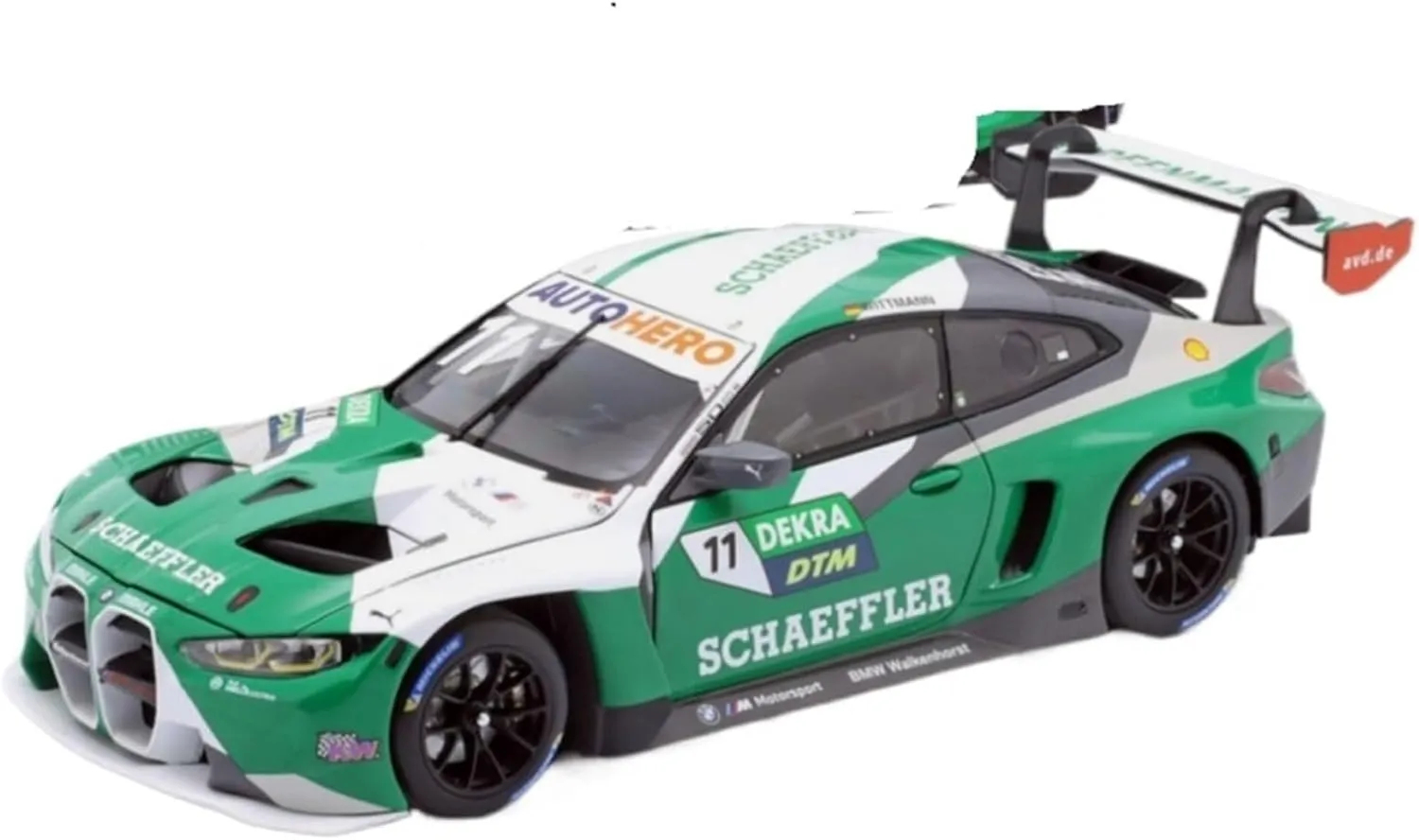 Scale Model Alloy Car Models Mini Cut for BMW M4 GT3 DTM 2022 Marco 1/18 Open Door Rally Collection Coupe Simulation