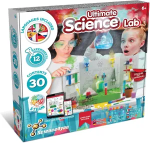 Science4you Science Lab for Kids - Science Kit with Experiments for Kids Age 6-8 , Chemistry Set to Create Crazy Dough, Colourful Explosions and Much More, Stem Toy and Gift for Boys and Girls Age 6 