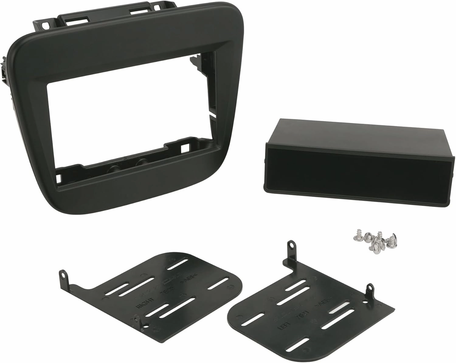 Scosche GM5218B Double DIN or Single DIN with Pocket Radio Install Dash Kit Compatible with Select 2016-2017 Chevy Malibu - Aftermarket Car Stereo Installation Kit - See Fit Guide Image for Vehicles
