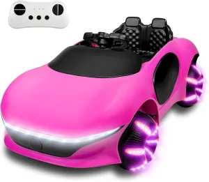 SEALIGHT 12V Kids Ride On Car Truck w/Parent Remote Control, Children Ride On Toy Toddler Electric Vehicle with Double Doors/Safety Belt/LED Lights/Music Player/Bluetooth