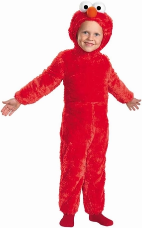 Sesame Street Elmo Comfy Costume, Officially Licensed Costume for Toddlers, Small (3T-4T)