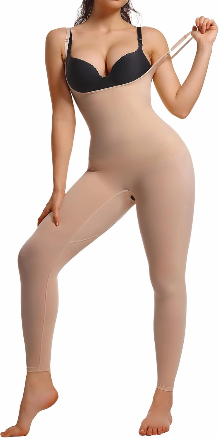 SHAPERX Hourglass Leggings 360 Compression 2 Sizes Look Full Body Shaper Breathable No Roll Down