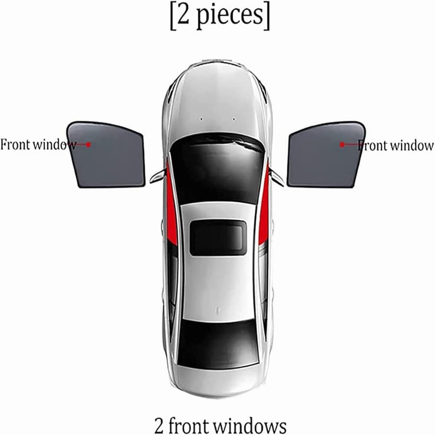 Side Automotive Window Sunshades for Mazda BIANTE, Car Window Shades Magnetic, Sun Heat Blocker and UV Rays Protector, Car Side Window Sun Shades,D-2 Front