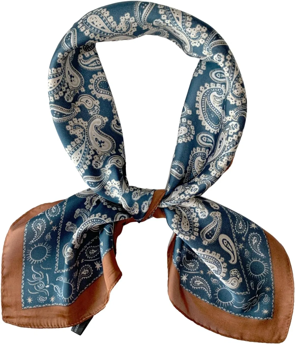 Silk Scarf for Women 27“x 27” Square Real Silk Feeling Hair Headscarf Neckerchief Breathable Lightweight