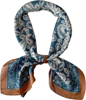 Silk Scarf for Women 27“x 27” Square Real Silk Feeling Hair Headscarf Neckerchief Breathable Lightweight