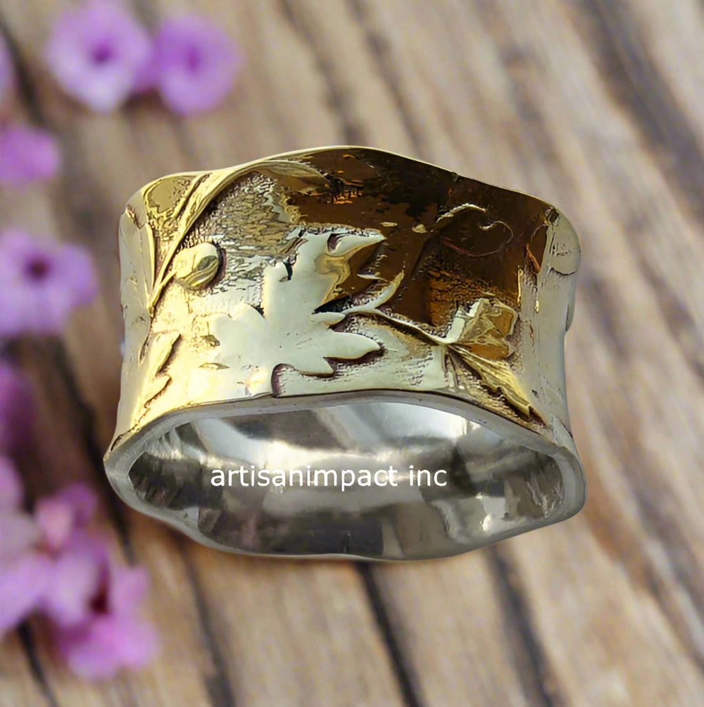Silver Brass Boho Ring - Unexpected Moment.