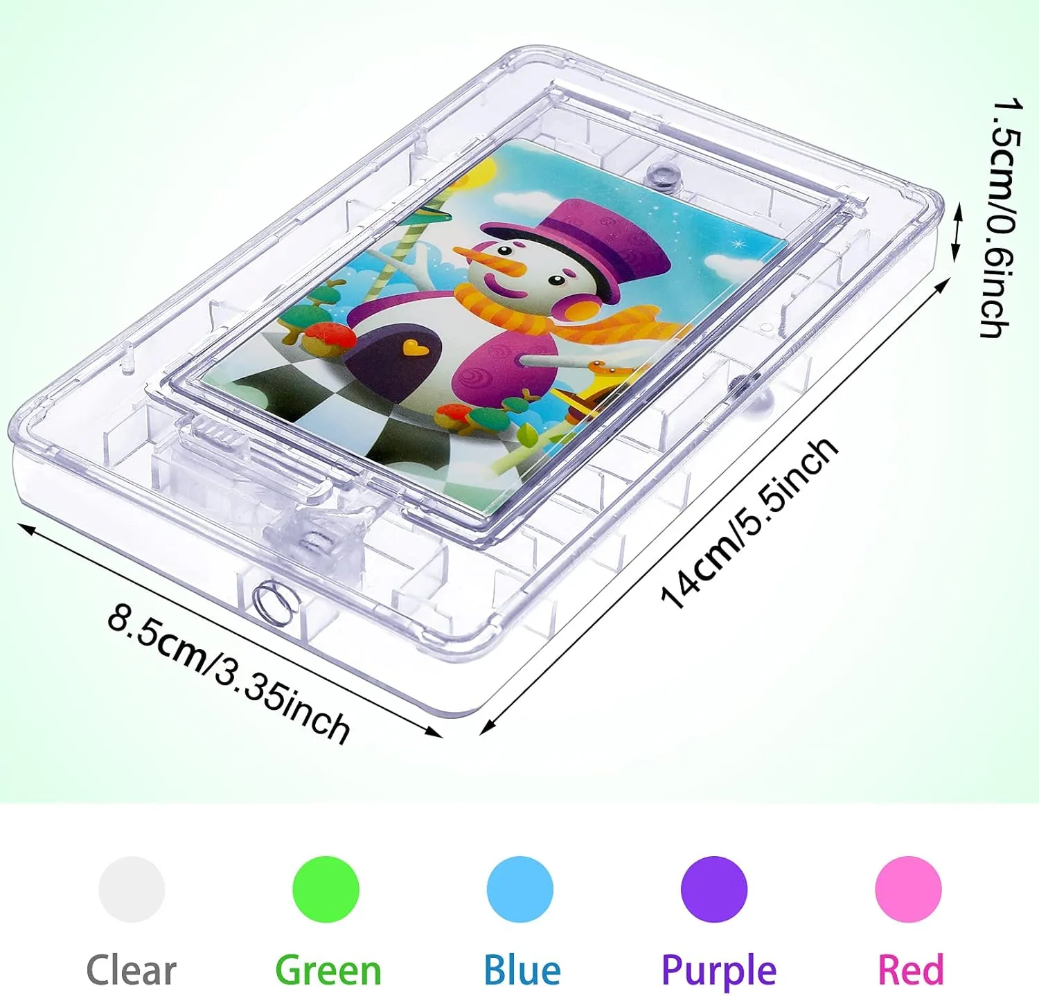 Skylety 5 Pcs Money Puzzle Box Gift Card Box Plastic Puzzle Card Holder Fun Maze Intellectual Pinball Machine Game for Teens and Adults Birthday Party Favors(Clear, Blue, Purple, Pink, Green)