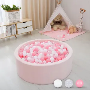 Soft Plastic Ball Pit Balls, 100 200 500pcs Plastic Toy Balls for Kids, Crush Proof Stress Balls for Baby Toddler Birthday Party, Ball Pits Play Tent, Baby Pool Water Toys, Party Decoration