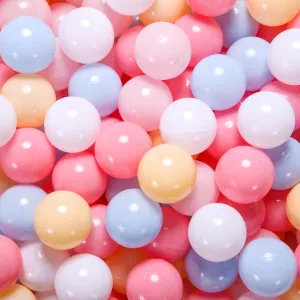 Soft Plastic Ball Pit Balls, 100 200 500pcs Plastic Toy Balls for Kids, Crush Proof Stress Balls for Baby Toddler Birthday Party, Ball Pits Play Tent, Baby Pool Water Toys, Party Decoration