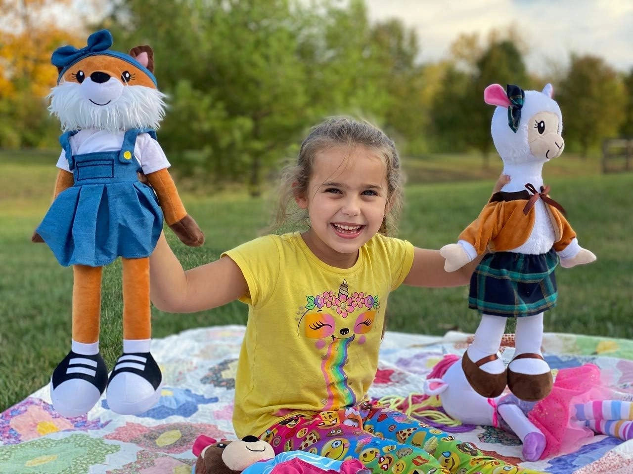 Soft Baby Doll - Plush Rag with 2 Clothing Sets, My First Plush Toy for Girls, Boys & Infants, Stuffed Toy, Adorable Companion for 1 Year Old & Up - 18 Inch Fox