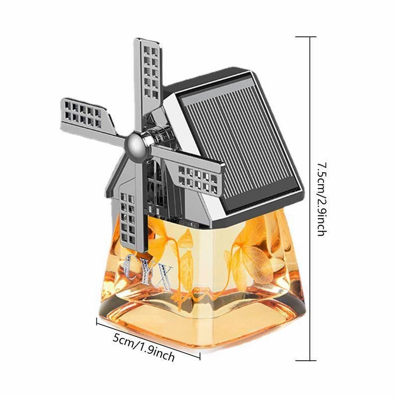 Solar Powered Car Air Freshener - Eco-Friendly Aroma Diffuser