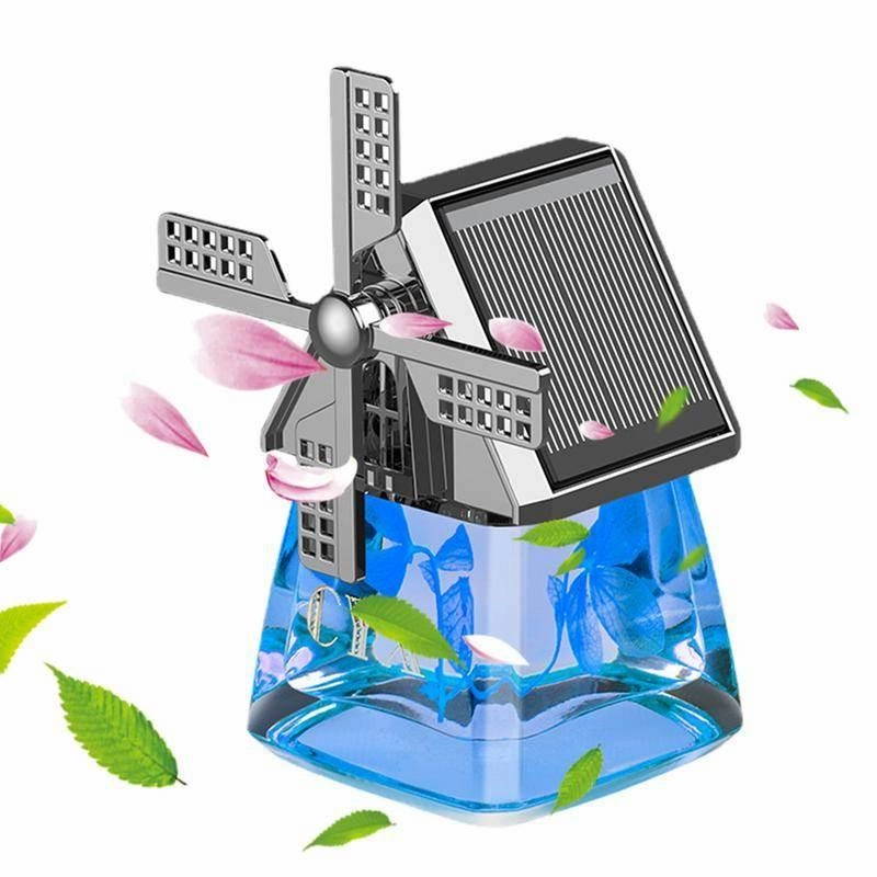 Solar Powered Car Air Freshener - Eco-Friendly Aroma Diffuser