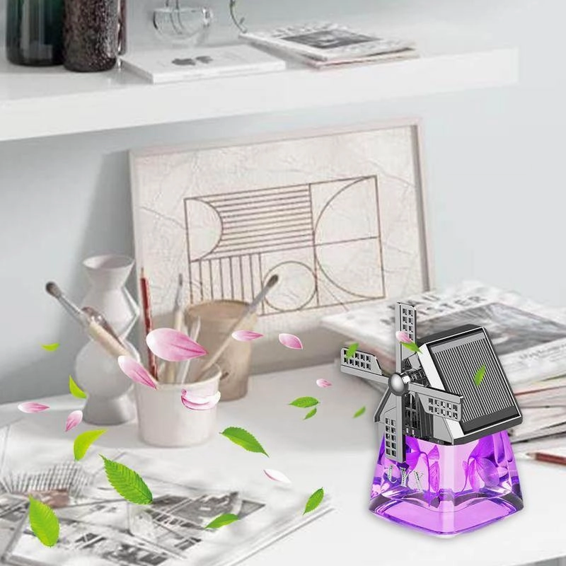 Solar Powered Car Air Freshener - Eco-Friendly Aroma Diffuser