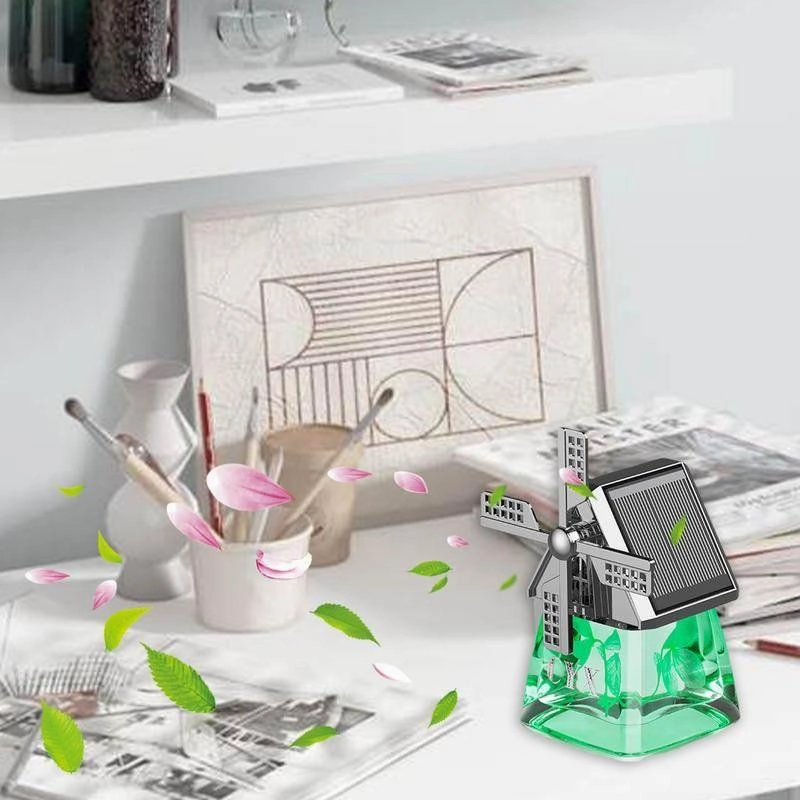 Solar Powered Car Air Freshener - Eco-Friendly Aroma Diffuser