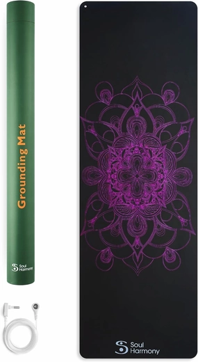 SoulHarmony Grounding Mat 72"x23.6" - Colored Earthing Mat for Bed, Yoga & Feet - Pink