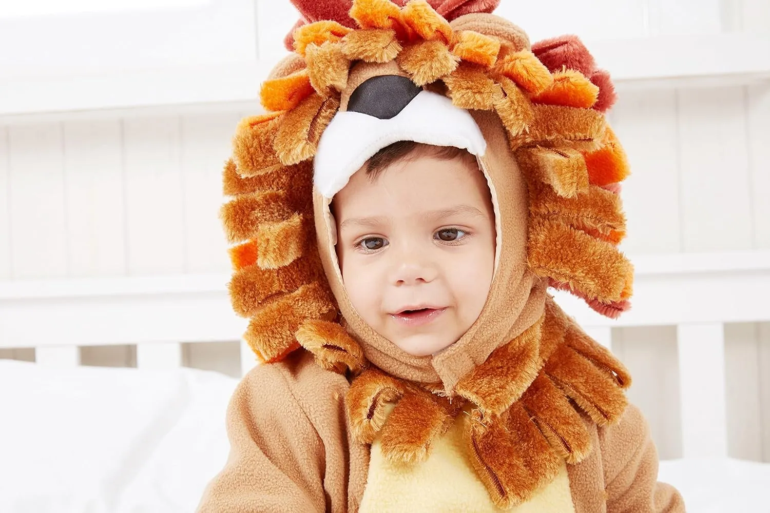 Spooktacular Creations Halloween Lion Costume Toddler with Toy Zebra, Kids Lion Costume for Baby Halloween Dress Up Party