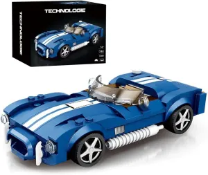 Sports Model Set - Shelby Cobra S, 312 PCS Racing Car Model Kit, MOC Super Car Building Brick, Construction Vehicle Toys Gift for Kids & Adults