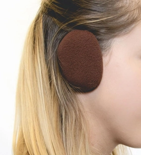 Sprigs Earbags Bandless Ear Warmers/Fleece Earmuffs with Thinsulate - Brown, Small