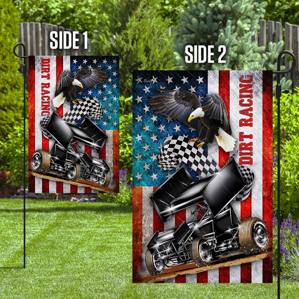 Sprint Car Racing American Flag THH3168F