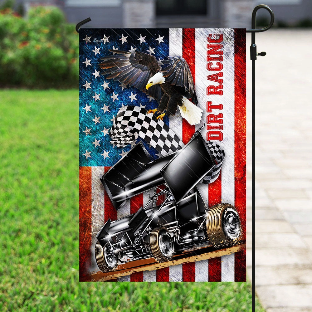 Sprint Car Racing American Flag THH3168F